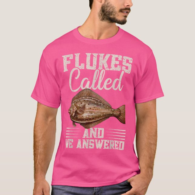 Fluke Fisherman Gear Fluke Fishing Rod Fluke Fishe T-Shirt (Front)