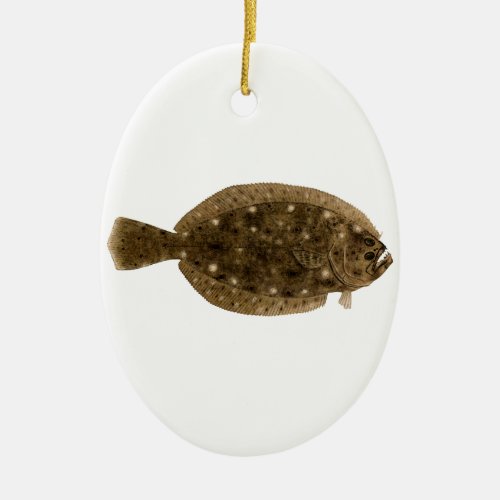 Fluke _ Summer Flounder Ceramic Ornament