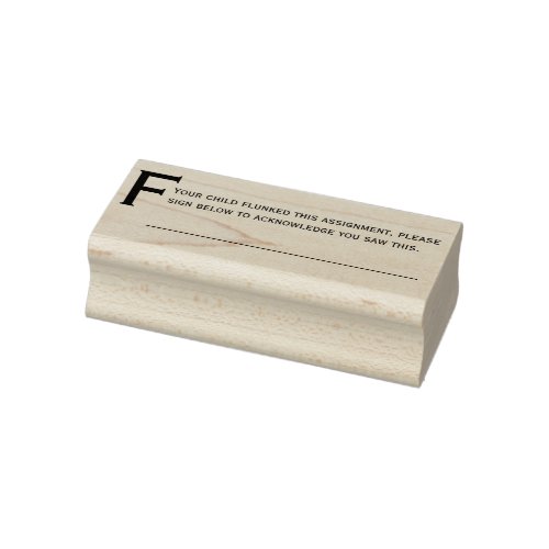 Flunked Comment Teachers Custom Rubber Stamp