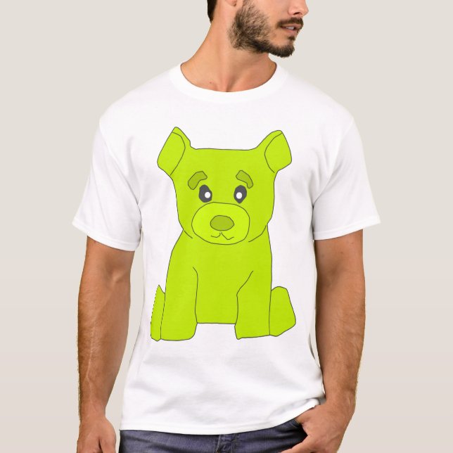 Fluo Green Bear T-Shirt (Front)