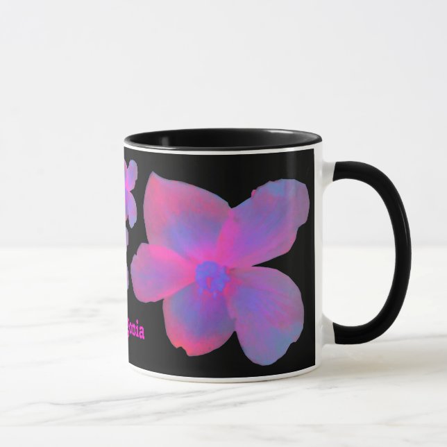 Fluorescent Begonia Customizable Mug (Right)