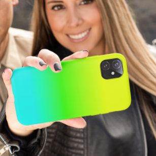 Fluorescent Bright Neon Ombre Color  iPhone 14 Case