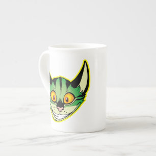 Fluorescent Cartoon Cat Bone China Mug