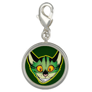 Fluorescent Cartoon Cat Charm