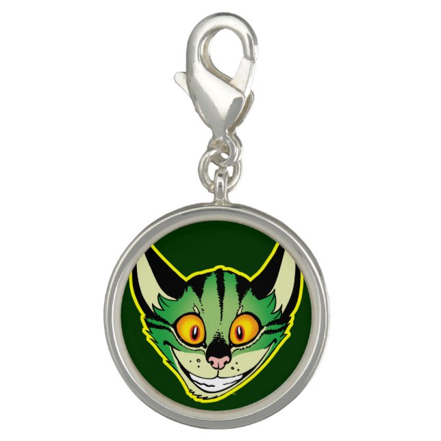 Fluorescent Cartoon Cat Charm (Front)