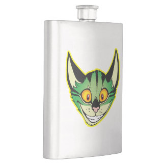Fluorescent Cartoon Cat Classic Flask