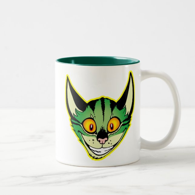 Fluorescent Cartoon Cat Mug (Right)