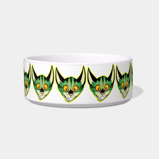 Fluorescent Cartoon Cat Pet Bowl (Right)