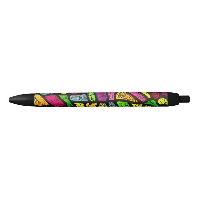 Fluorescent Cartoon Weird Faces Drawing Pen (Front)