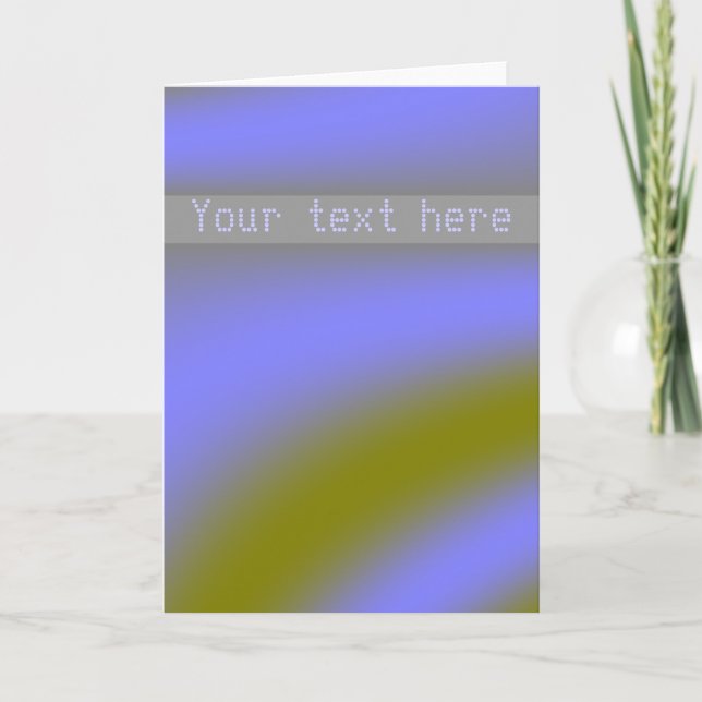 Fluorescent Clouds Custom Greeting Card (Front)