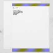 Fluorescent Clouds Customizable Letterhead (Front/Back)