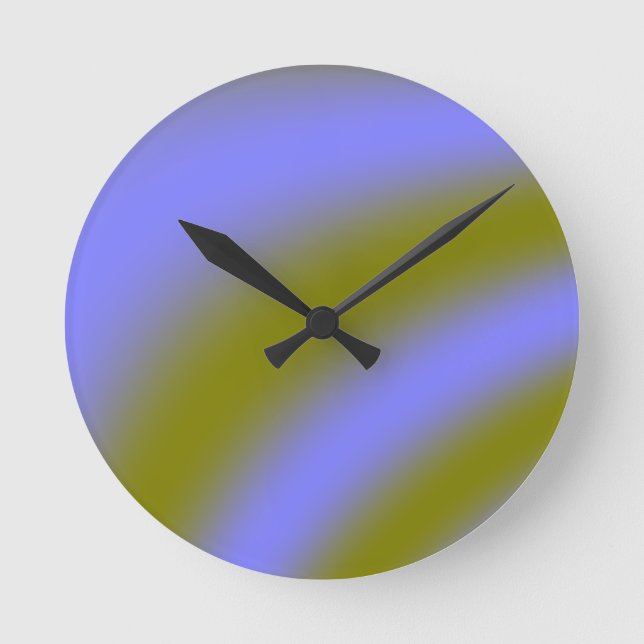 Fluorescent Clouds Wall Clock (Front)