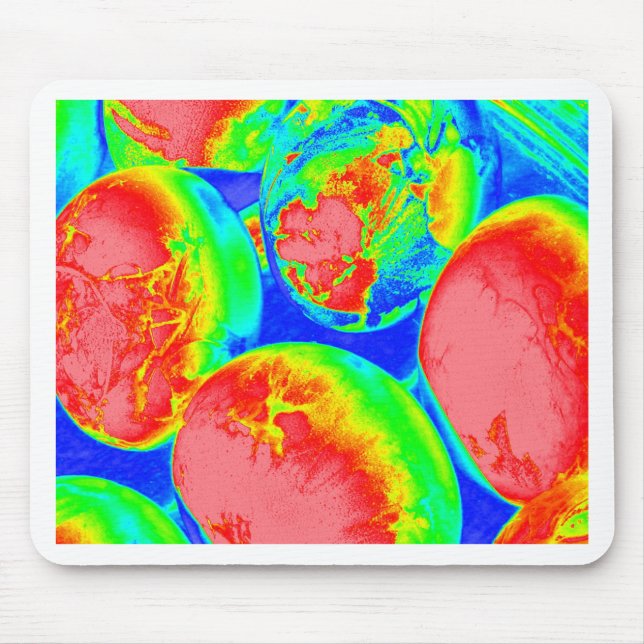 fluorescent eggs 1 mouse pad (Front)