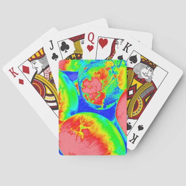 fluorescent eggs 1 poker cards (Back)