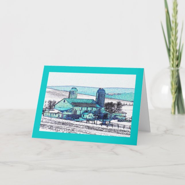 "Fluorescent Farm" on the National Pike Card (Front)