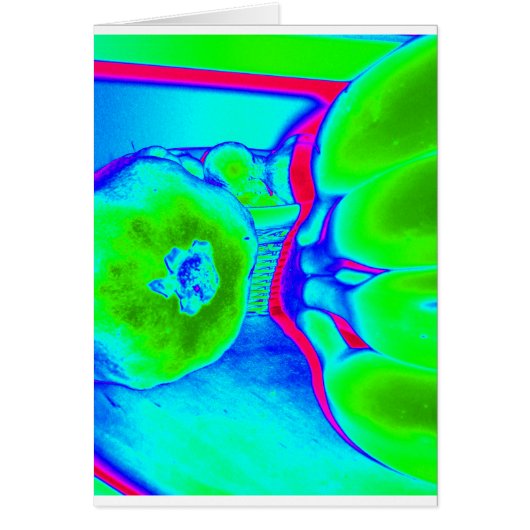 fluorescent fruit green cards (Front)