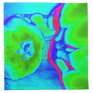 fluorescent fruit green napkin