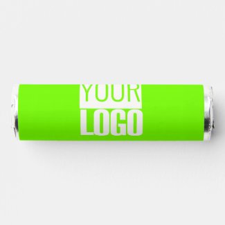 fluorescent green - add your  logo  