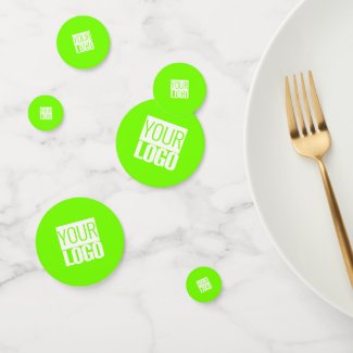 fluorescent green - add your logo