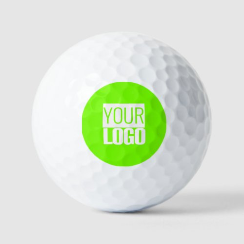 fluorescent green _ add your  logo  golf balls