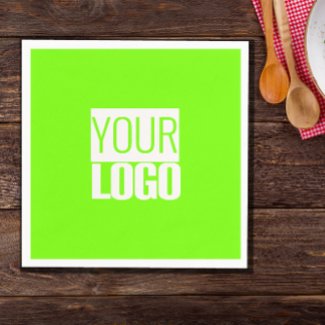 fluorescent green - add your  logo 