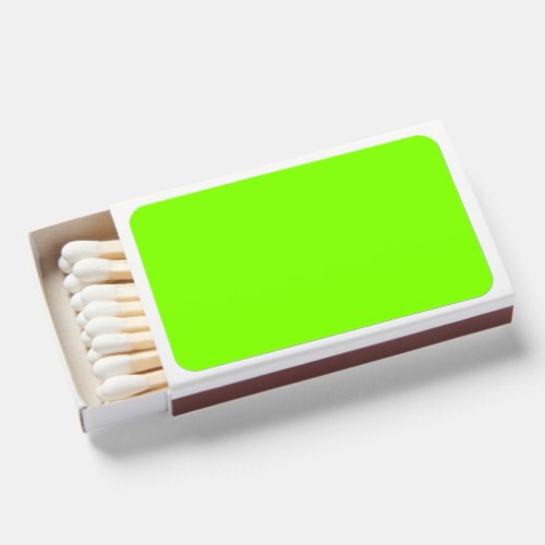 fluorescent green _blank  matchboxes