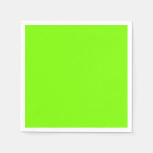fluorescent green -blank napkins