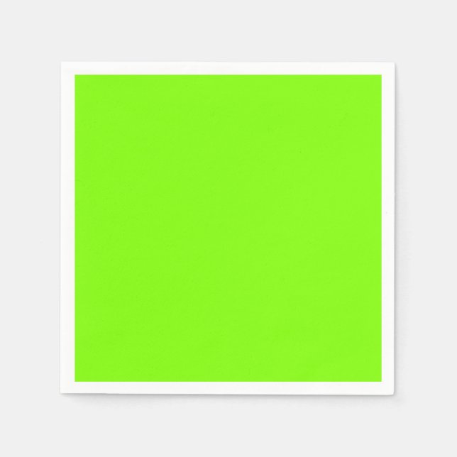 fluorescent green -blank  napkins (Front)