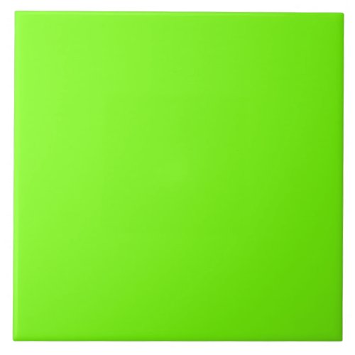 Fluorescent Green Ceramic Tile