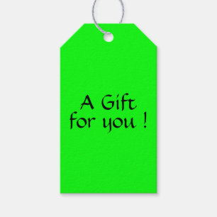 Fluorescent Green Gift Tags