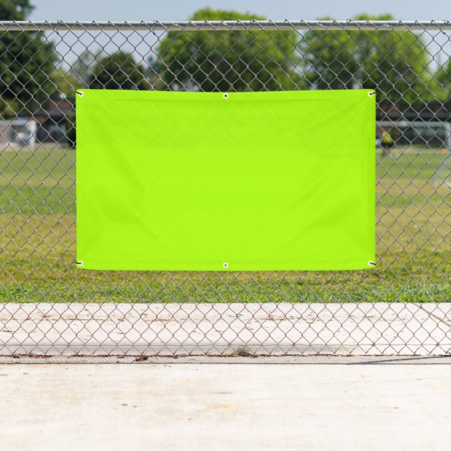 Fluorescent Green Solid Color Banner (Insitu)