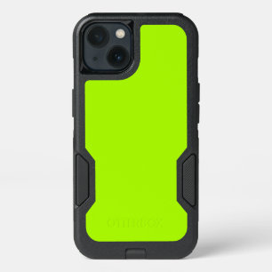 Fluorescent Green Solid Color Customize It iPhone 13 Case