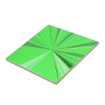 Fluorescent Green Vanishing Point Ceramic Tile