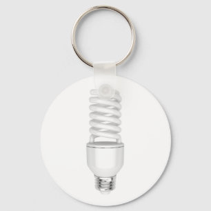 Fluorescent light bulb keychain