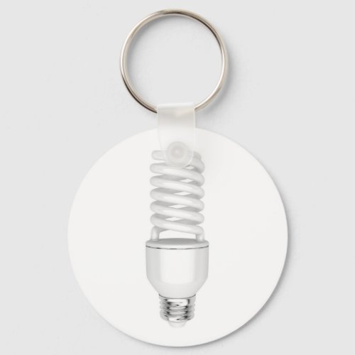 Fluorescent light bulb keychain