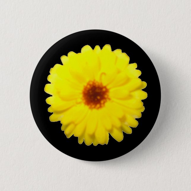 Fluorescent Marigold Button (Front)