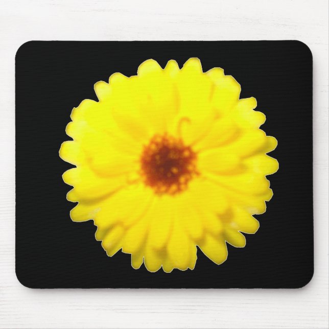 Fluorescent Marigold Mousepad (Front)
