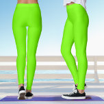 Fluorescent Neon Lime Green Yoga Leggings<br><div class="desc">These fluorescent yoga leggings feature a neon lime green color,  perfect for celebrating St Patrick's Day.</div>