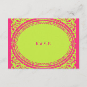 Fluorescent / Neon Wedding Reception RSVP