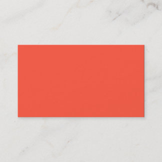 Fluorescent Orange Apricot Neon Coral Personalized Business Card