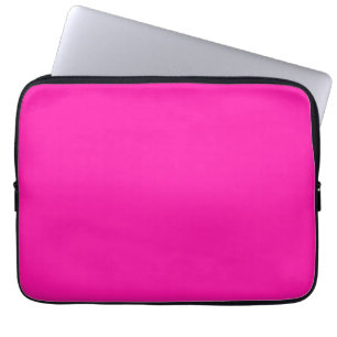 Fluorescent Orchid Hot Orchid Pink Personalized Laptop Sleeve