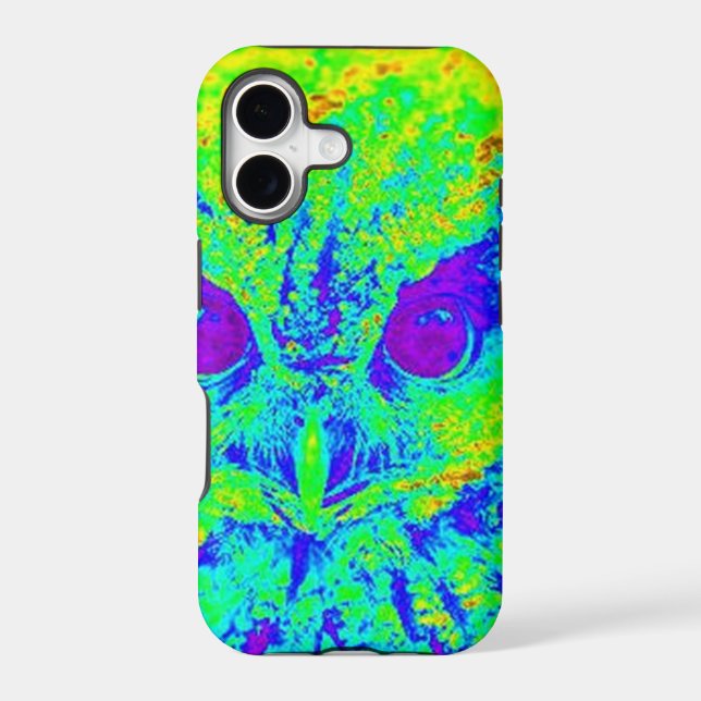 fluorescent owl iphone case (Back)