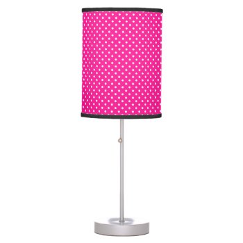 Fluorescent Pink Best Color Coordinated Table Lamp by Kullaz at Zazzle