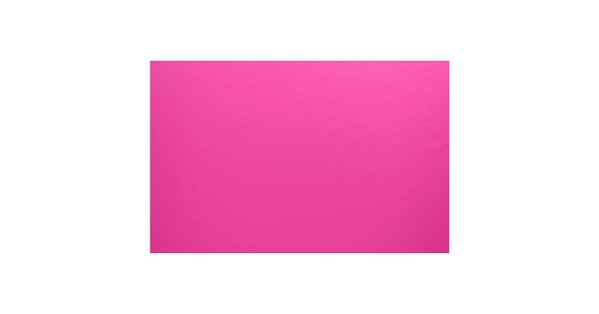 Fluorescent Pink Solid Color Fabric | Zazzle.com
