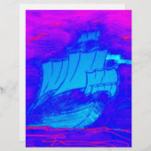 fluorescent sailboat 1 (Front/Back)