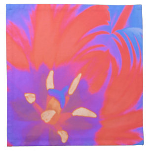 Fluorescent Tulip Napkin