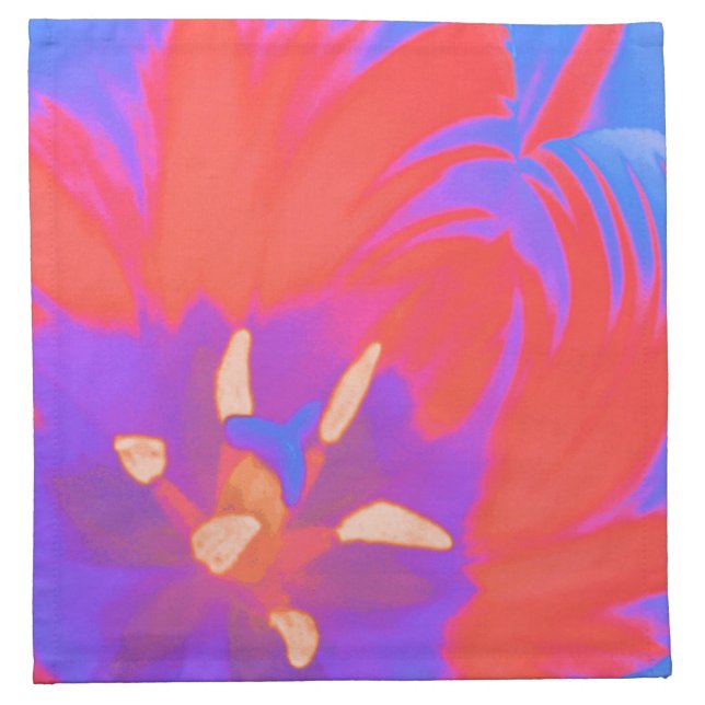 Fluorescent Tulip Napkin (Front)