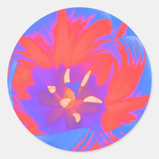 Fluorescent Tulip Sticker (Front)