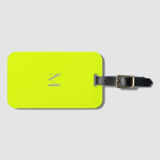 fluorescent yellow - add monogram