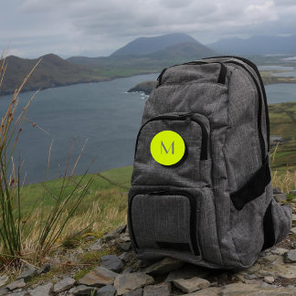 fluorescent yellow - add monogram patch